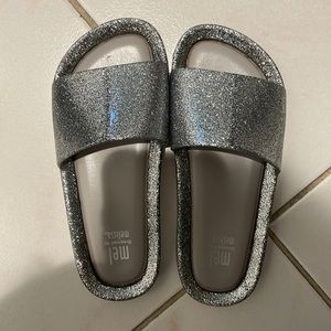 Adorable glitter slides
